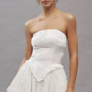 Ara Strapless White Dress bridal